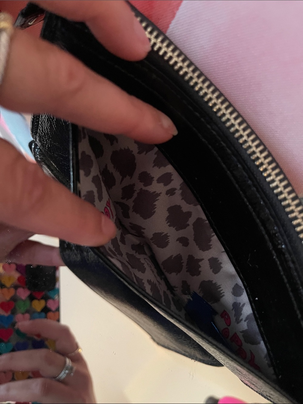 Coach POPPY Y2K Black Patent wristlet - Picture 6 of 10